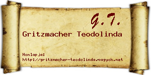 Gritzmacher Teodolinda névjegykártya
